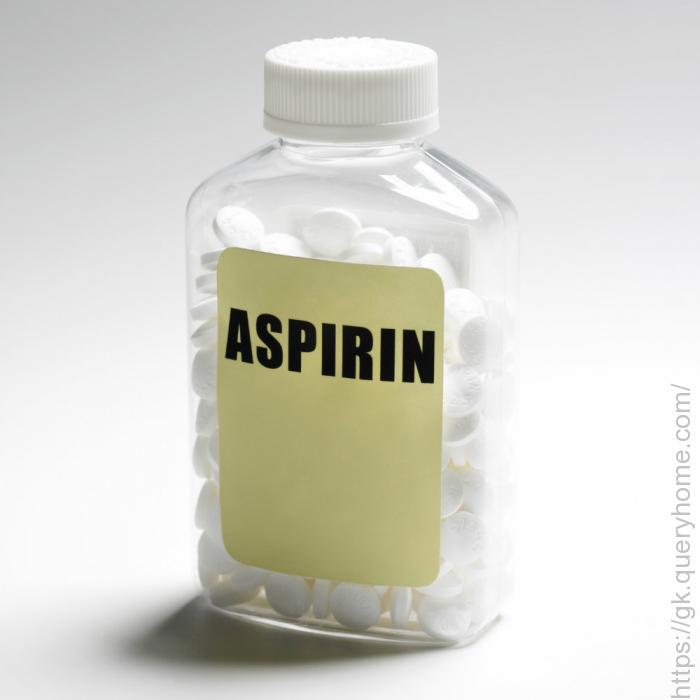 old bottle of aspirin